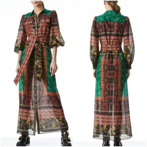 Alice + Olivia Beverly Button Front Maxi Dress $495